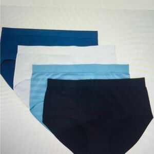 Jockey Women's Briefs in Black and Blue